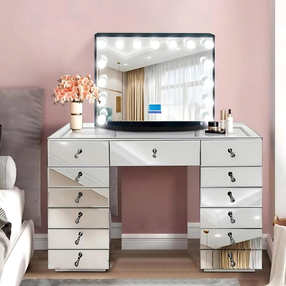 DivaBright LED Mirror Table